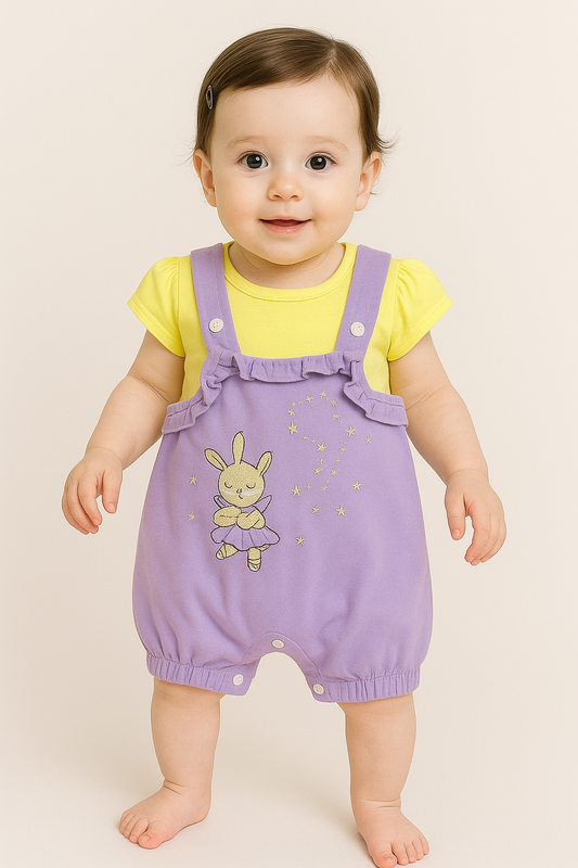 سالوبيت بناتي قطن 100% مكون من قطعتين 🩷🩷