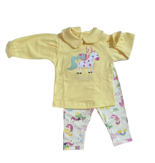 بيجامه بناتي خريفي فاني باني رسمة مكون من قطعتين الحصان الطائر😍😍🩷