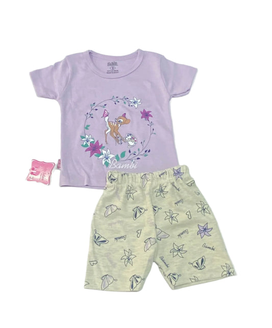 طقم بناتي أنيق وعصري مكوّن من قطعتين رسمة غزال 😍😍