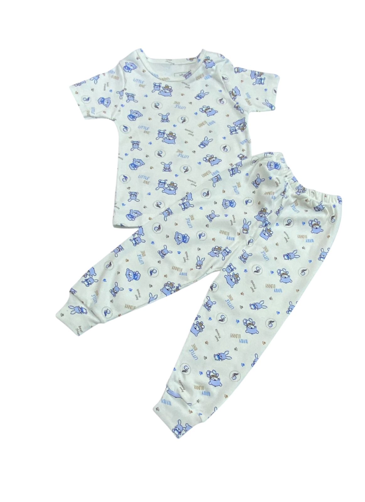 طقم داخلي نص كم قطن 100% اولادي وبناتي مكون من قطعتين 🤍❤️ من 6 ل 12 شهر