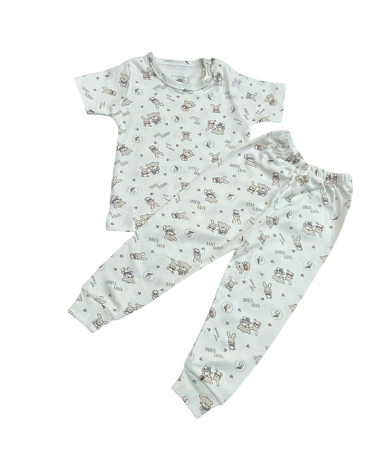 طقم داخلي نص كم قطن 100% اولادي وبناتي مكون من قطعتين 🤍❤️ من 6 ل 12 شهر