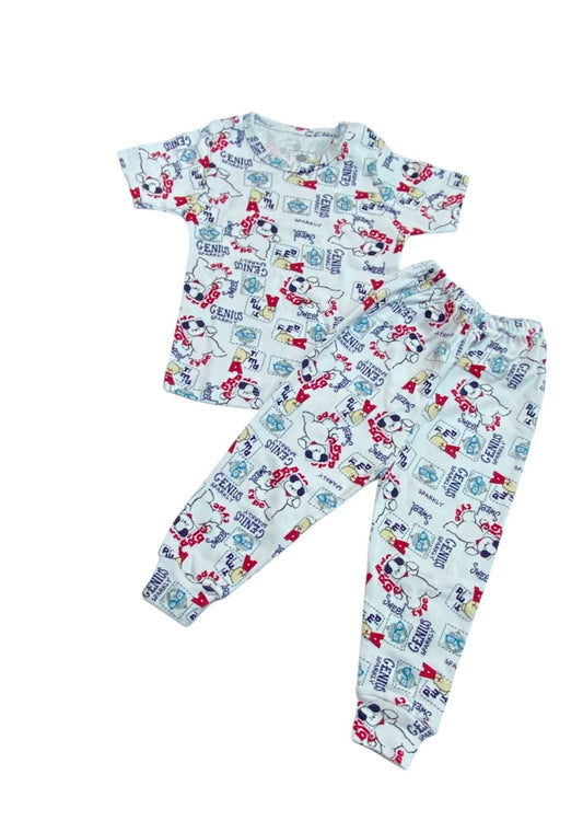 طقم داخلي نص كم قطن 100% اولادي وبناتي مكون من قطعتين 🤍❤️ من 6 ل 12 شهر