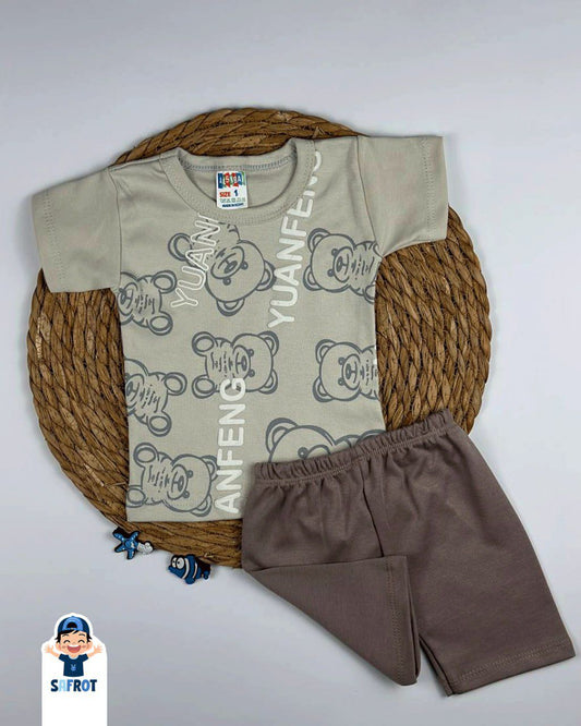 بيجامه اولادي قطن خامه مريحه مكون من قطعتين❤️😍