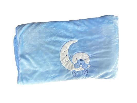 بطانية قطن فرو ناعمة ودافئة لحديثي الولادة. خامة آمنة على بشرة البيبي، ماركة السنافر❤️❤️