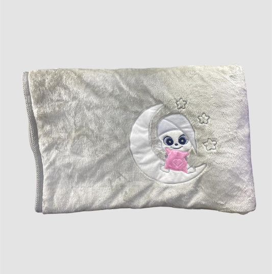 بطانية قطن فرو ناعمة ودافئة لحديثي الولادة. خامة آمنة على بشرة البيبي، ماركة السنافر❤️❤️