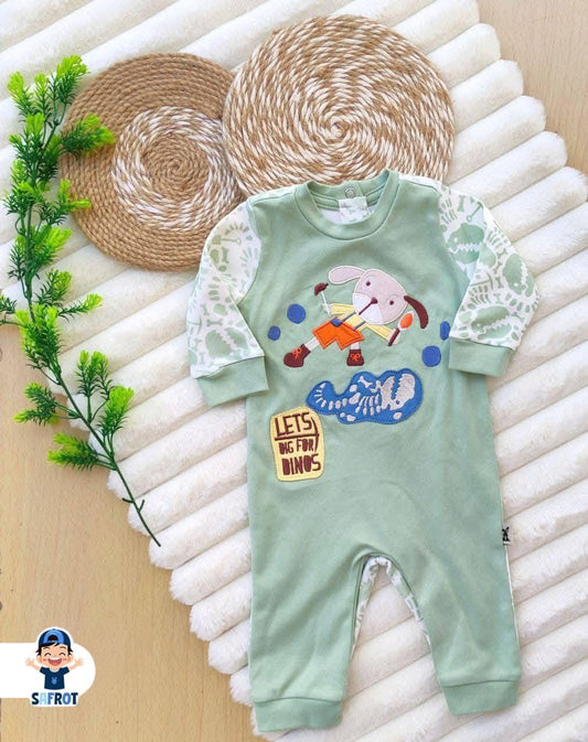 سالوبيت خريفي اولادي وبناتي من فاني باني قطن 100% رسمة ارنب ❤️❤️