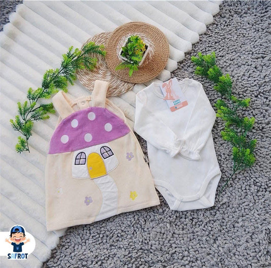 سالوبيت شتوي بناتي قطيفه 100% ماركه فاني باني مكون من قطعتين home ❤️❤️