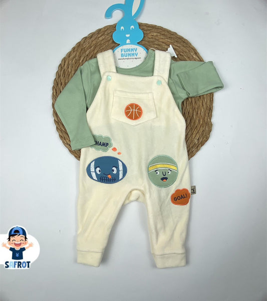 سالوبيت شتوي بناتي قطيفه 100% ماركه فاني باني مكون من قطعتين sports❤️❤️