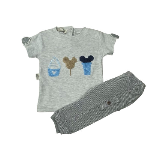 طقم اولادي مكون من قطعتين قطن 🖤🖤