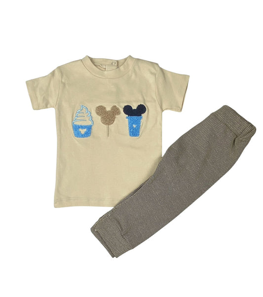 طقم اولادي مكون من قطعتين قطن 🖤🖤