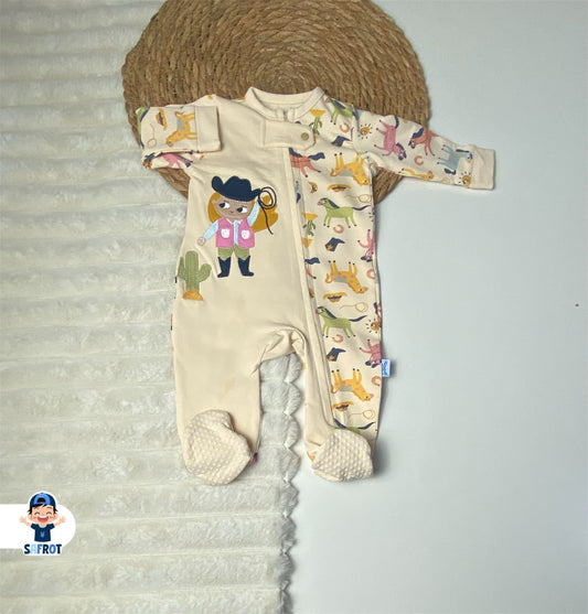 سالوبيت شتوي بناتي من فاني باني قطن 100% cow girl❤️❤️