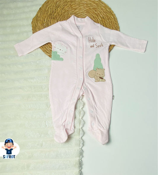 سالوبيت شتوي بناتي من فاني باني قطن 100% رسمة دب وثعلب❤️❤️