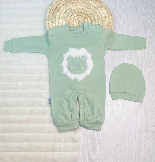 سالوبيت اولادي وبناتي قطن 100% خريفي مكون من قطعتين رسمة دب❤️