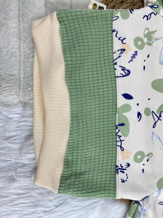 طقم ابناتي شتوي خامه ميلتون مبطنه من الداخل مكون من قطعتين رسمة فراشات 🤍🤍