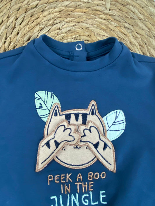 بيجامه اولادي خريفي من فاني باني مكون من قطعتين قطن 100% heart🤍🩷