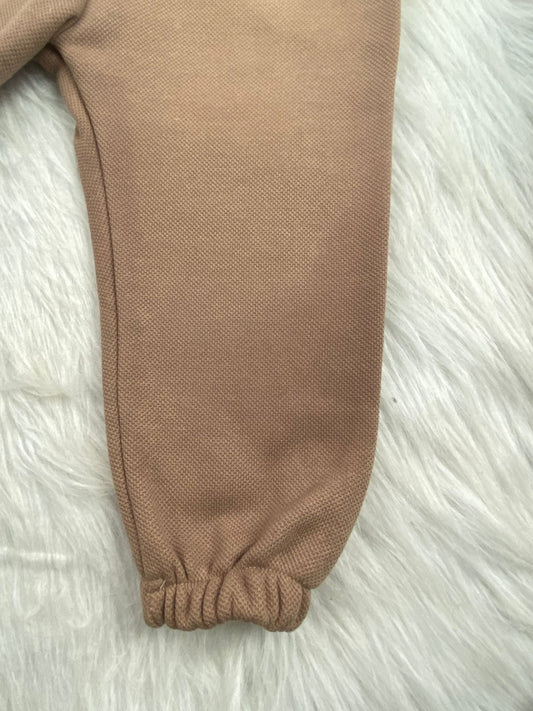 طقم اطفال شتوي خامه ميلتون مكون من 3 قطع مبطن من الداخل رسمة دبدوب🤍💙