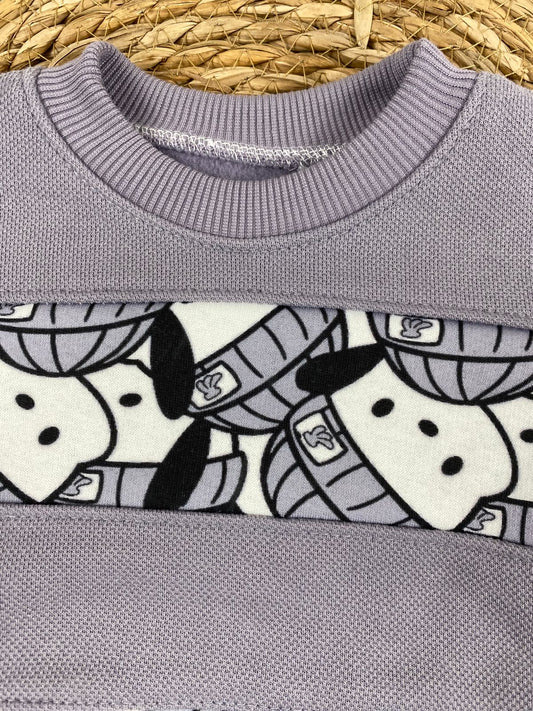 طقم اطفال شتوي خامه ميلتون مكون من 3 قطع مبطن من الداخل رسمة دببه 🤍💙