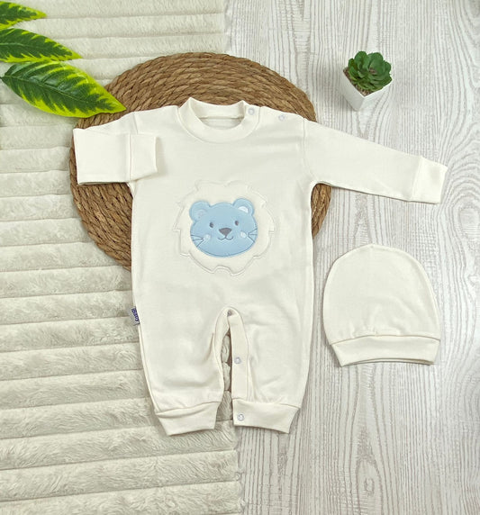 سالوبيت اولادي وبناتي قطن 100% خريفي مكون من قطعتين رسمة دب❤️