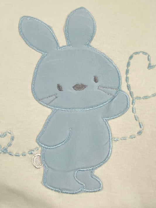 سالوبيت اولادي وبناتي قطن 100% خريفي مكون من قطعتين رسمة ارنب❤️