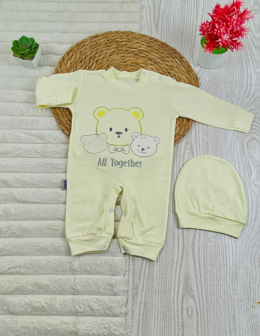 سالوبيت اولادي وبناتي قطن 100% خريفي مكون من قطعتين all together❤️