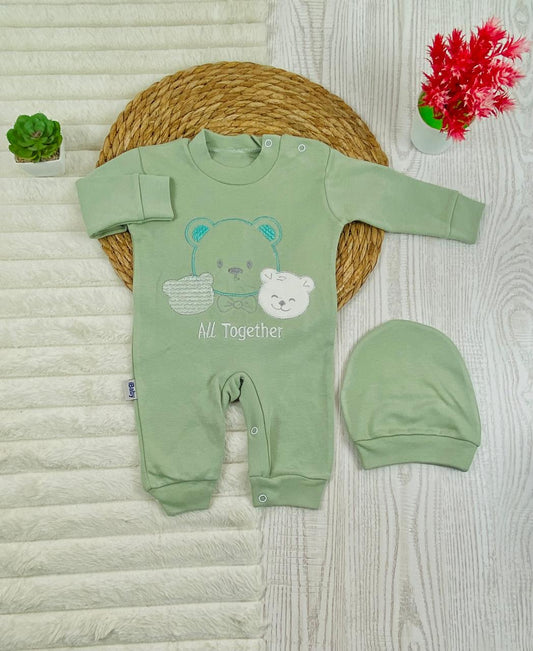 سالوبيت اولادي وبناتي قطن 100% خريفي مكون من قطعتين all together❤️