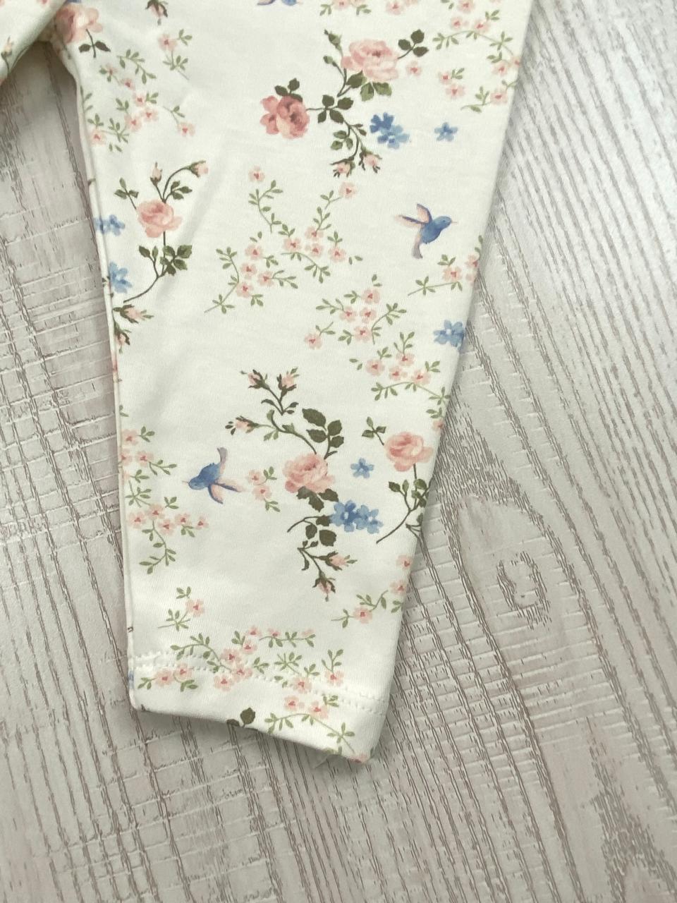 بيجامه بناتي خريفي من فاني باني مكون من قطعتين قطن 100% flower🤍🩷