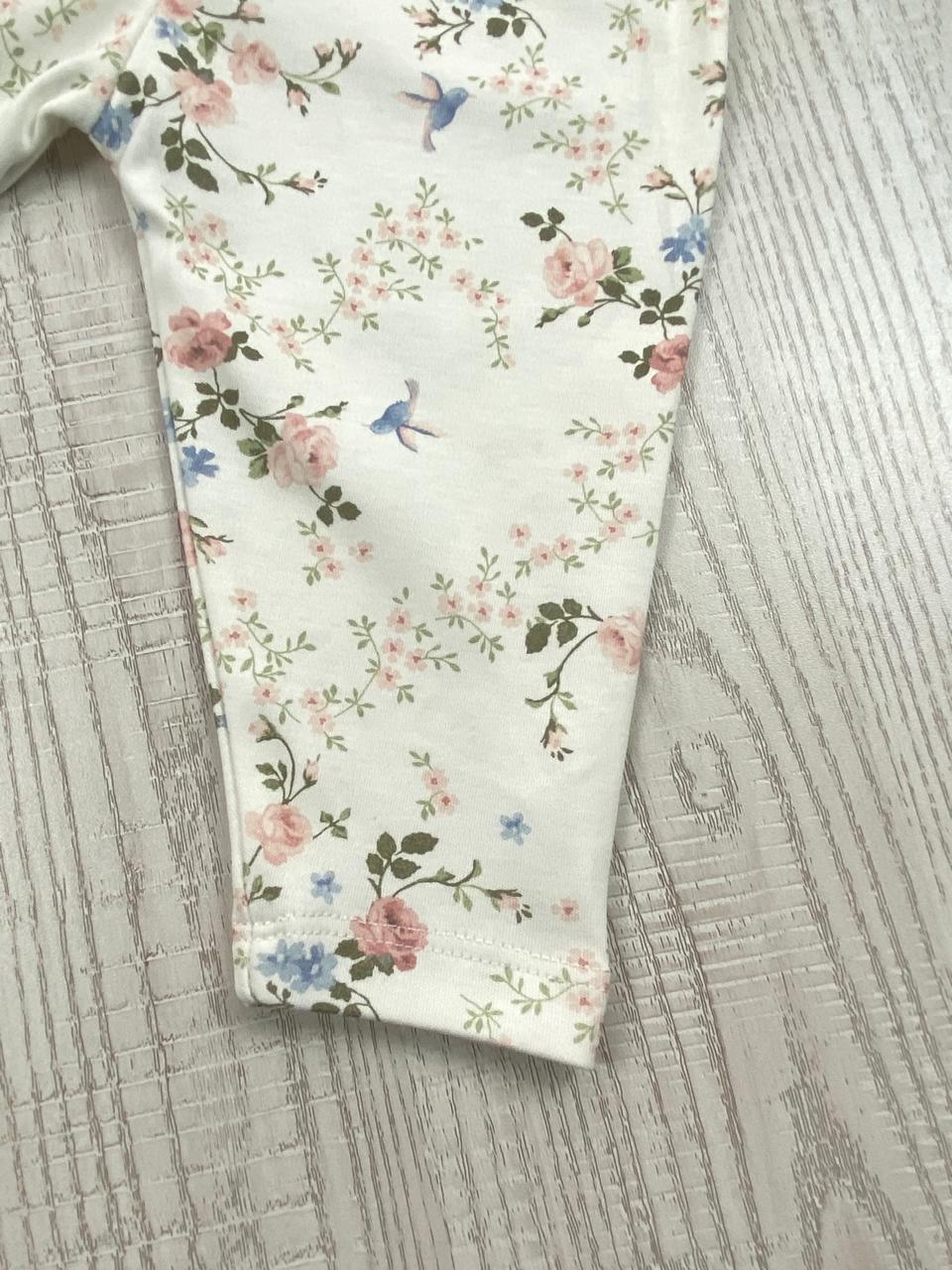 بيجامه بناتي خريفي من فاني باني مكون من قطعتين قطن 100% flower🤍🩷