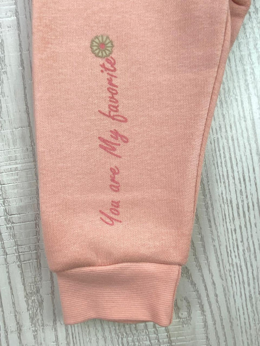 طقم شتوي ميلتون بناتي مكون من قطعتين رسمة ورد مبطن من الداخل ماركة شيك كيدز🩷🤍