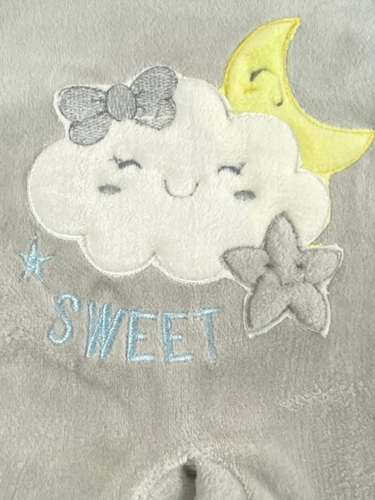 سالوبيت شتوي قطيفه مكون من قطعتين رسمة هلال ونجمه وسحابة 🩷❤️