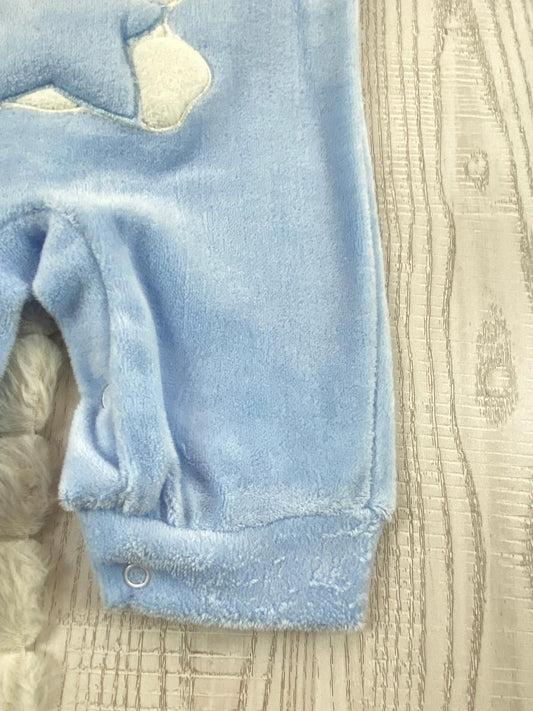 سالوبيت شتوي قطيفه مكون من قطعتين رسمة دب ونجمه 🩷❤️