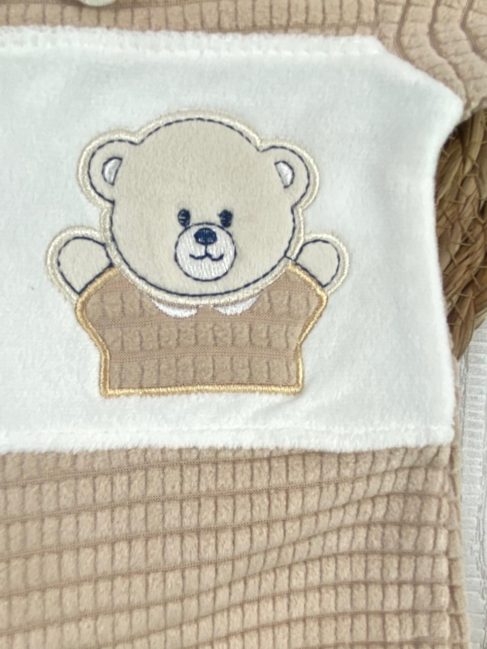 سالوبيت شتوي قطيفه اولادي وبناتي مبطن من الداخل bear happy 🩷❤️