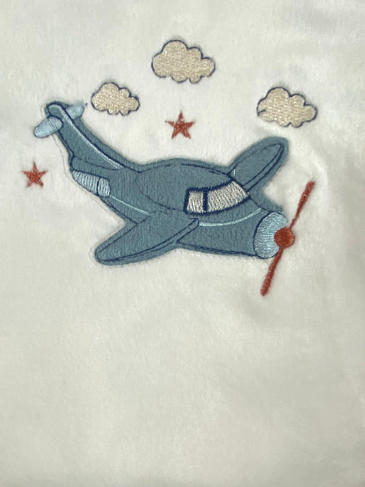 بيجامه اولادي و بناتي شتوي قطيفه مبطنه من الداخل ف مكون من قطعتين رسمة طياره🤍🩷