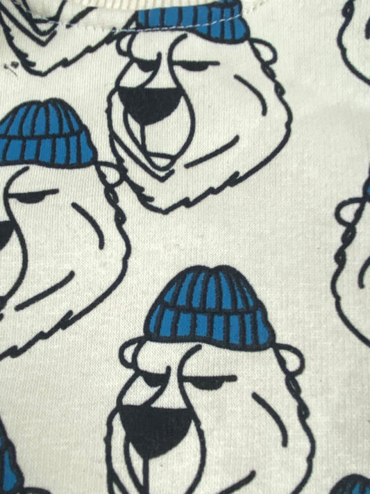 طقم شتوي ميلتون اولادي وبناتي مكون من قطعتين رسمة كلب مبطن من الداخل🩷🤍