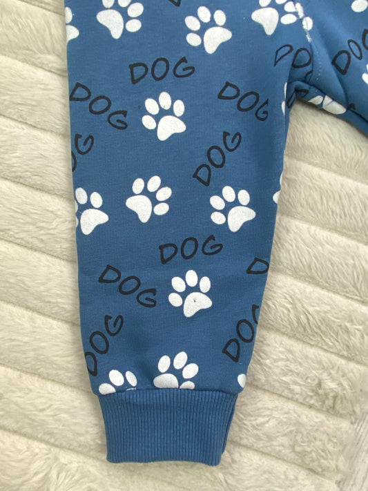 طقم شتوي ميلتون اولادي وبناتي مكون من قطعتين مبطن من الداخل DOG🩷🤍