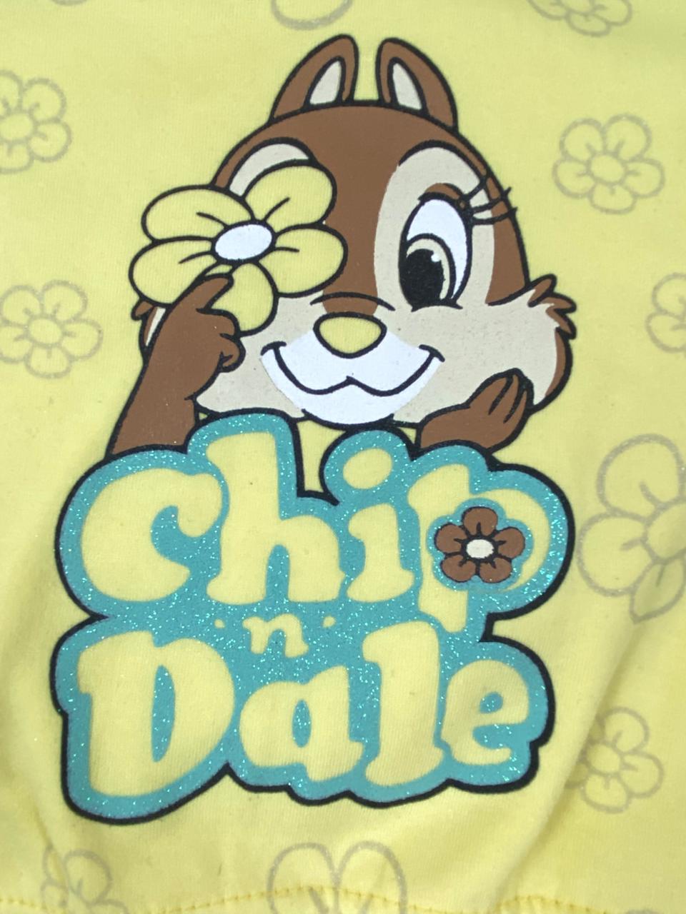 طقم بناتي شتوي خامه ميلتون مكون من قطعتين مبطن من الداخل chip dale❤️🤍
