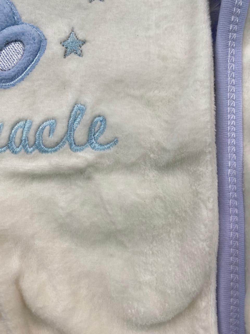 طقم مستشفي قطيفه 100% مكون من اربع قطع رسمة دب 🩷💙🖤