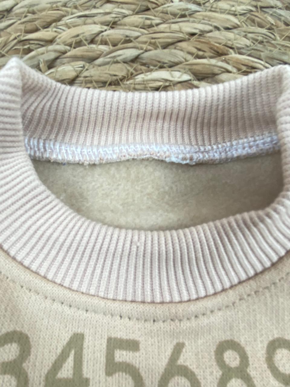 طقم اولادي شتوي خامه ميلتون مبطنه من الداخل مكون من قطعتين ME 🤍🤍