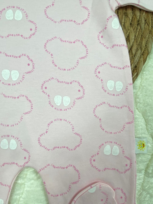 سالوبيت خريفي قطن 100% بناتي رسمة عربيه ماركة صن بيبي🤍❤️