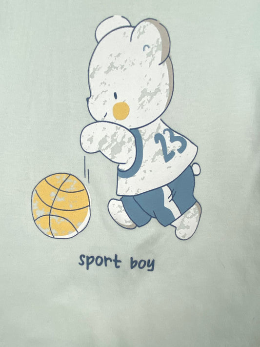 سالوبيت صيفي اولادي قطن 100%  ماركة فاني باني sport boy 🥰🥰