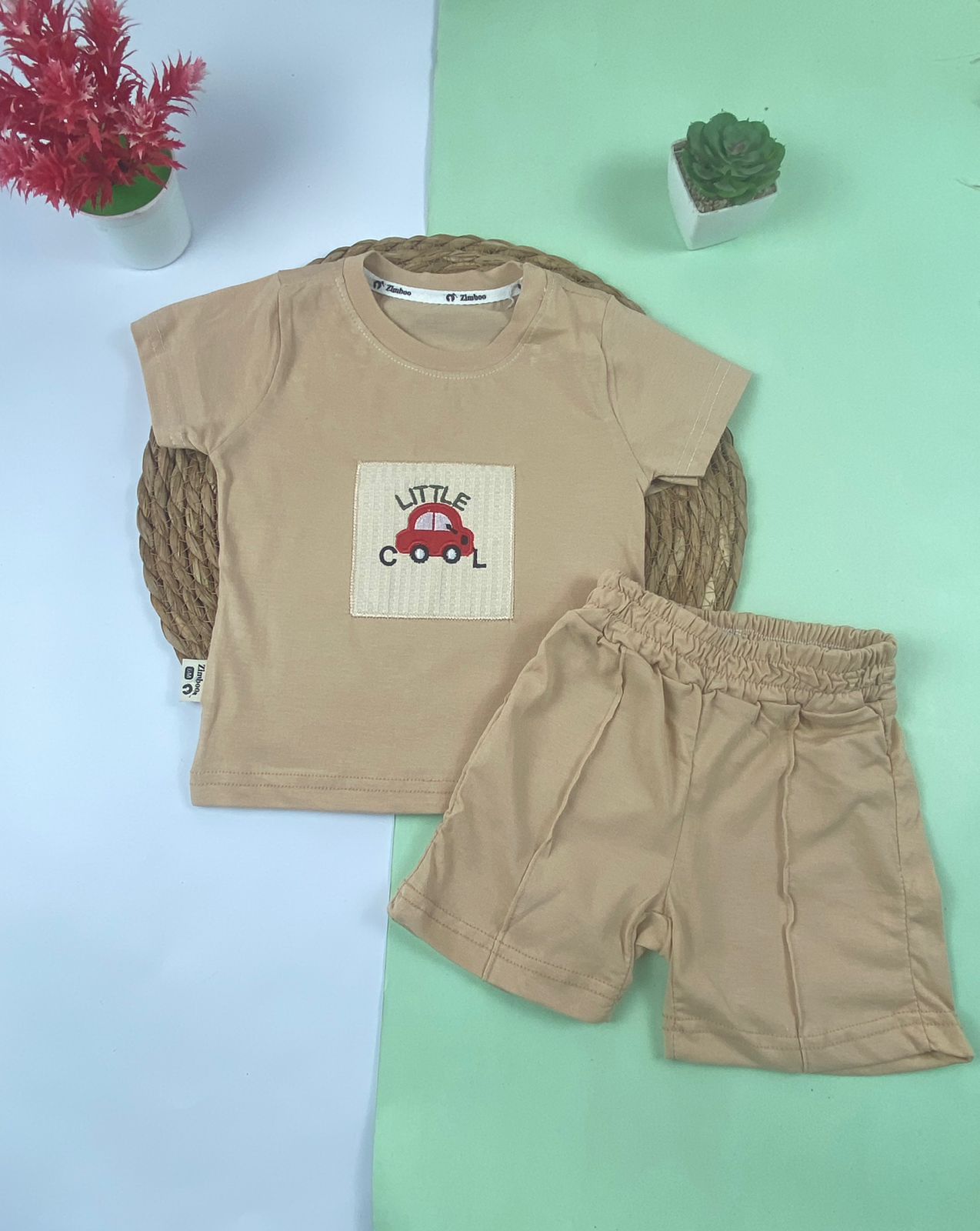 بيجامه صيفي اولادي قطن100 %  مكون من قطعتين little🤍😍