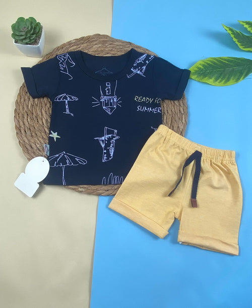 بيجامه صيفي اولادي وبناتي قطن مكون من قطعتين  ready for summer 🤍😍