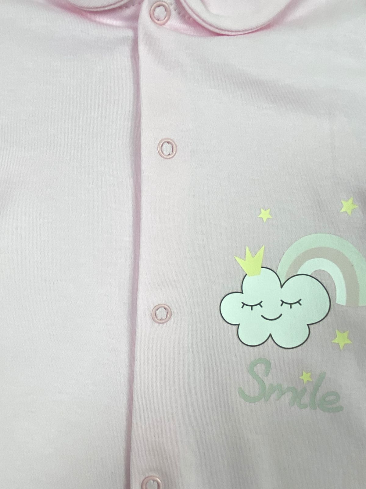 سالوبيت خريفي قطن 100% بناتي رسمة سحابه ماركة صن بيبي😍❤️