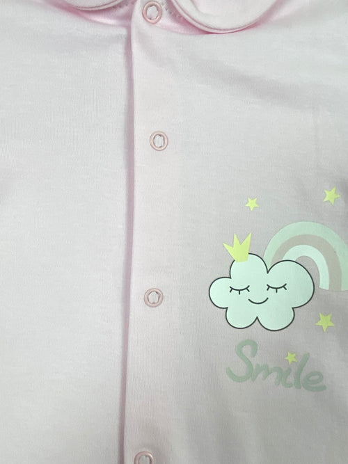 سالوبيت خريفي قطن 100% بناتي رسمة سحابه ماركة صن بيبي😍❤️