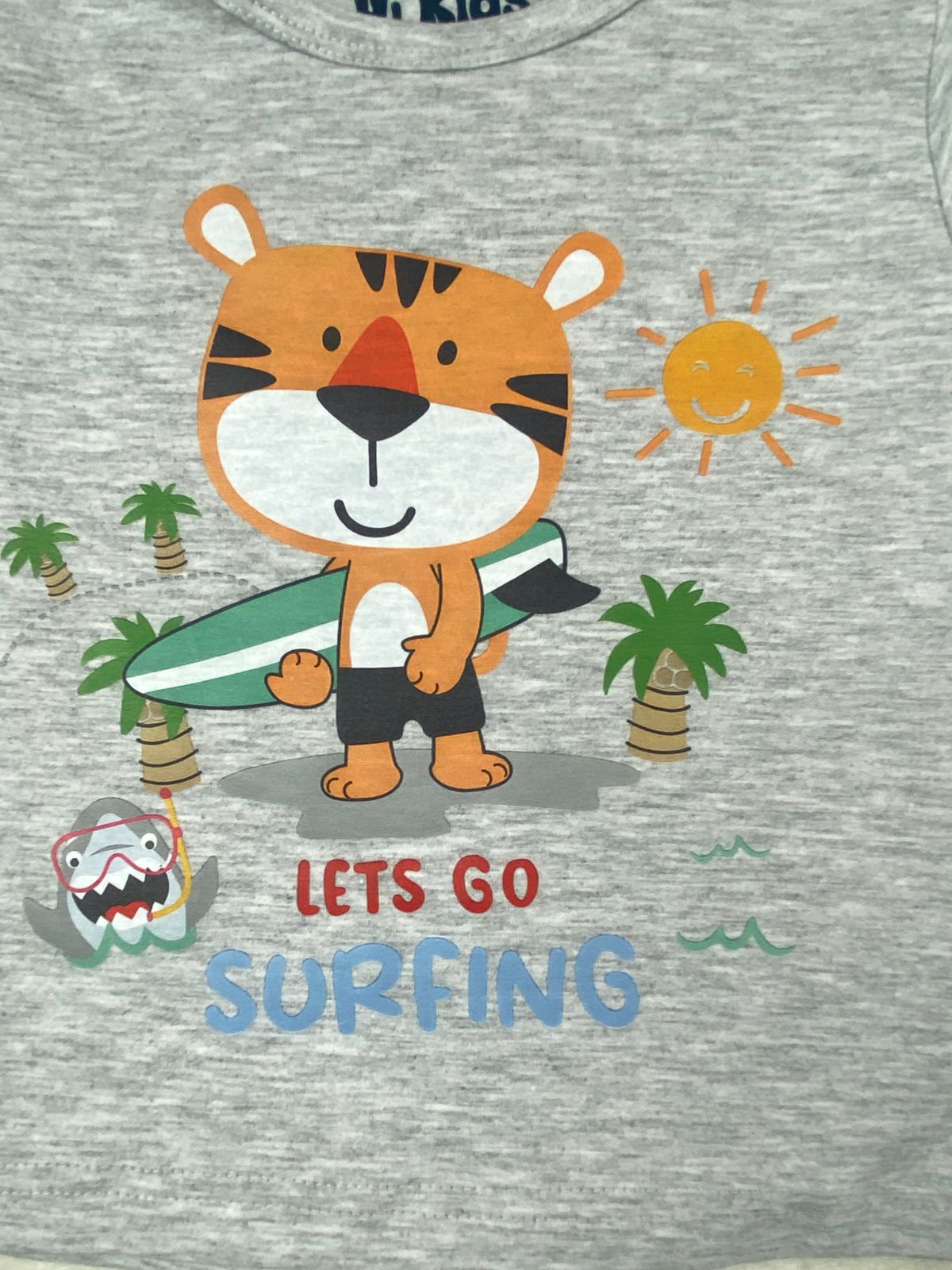 بيجامه صيفي  اولادي قطن100 %  مكون من قطعتين lets go surfing   ❤️❤️❤️