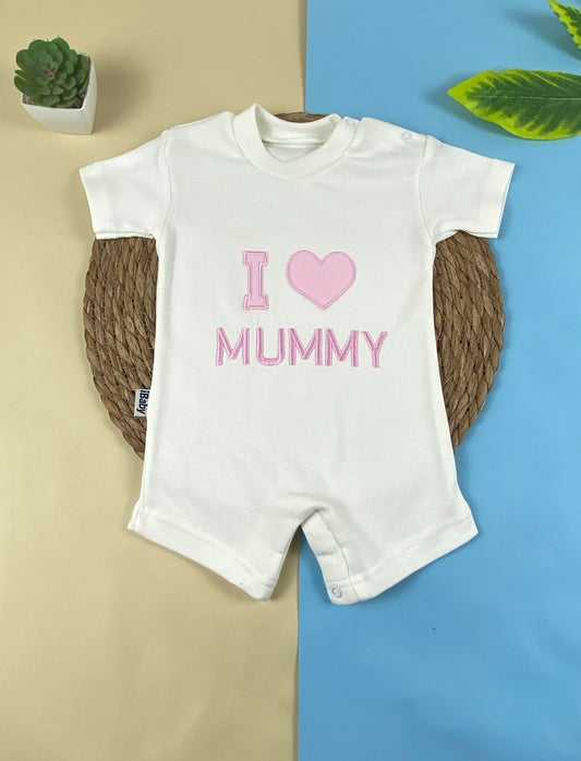 سالوبيت اولادي وبناتي صيفي قطن 100% i love mummy😍