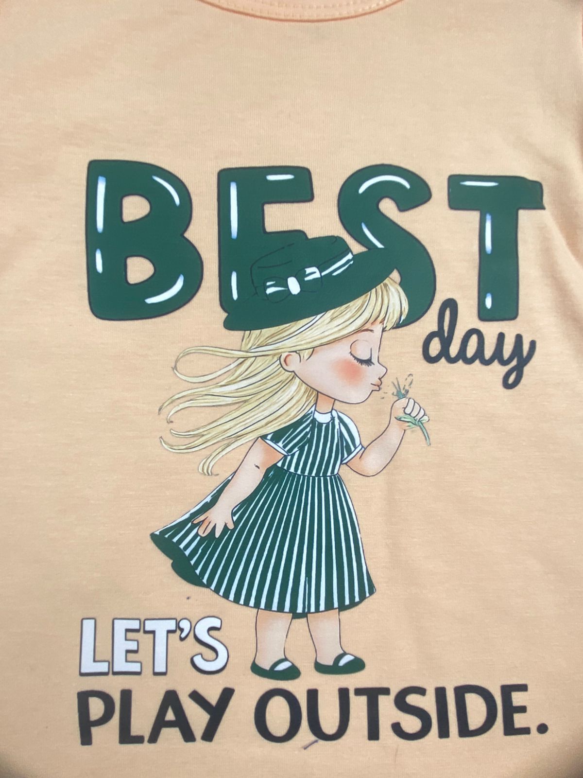 بيجامه صيفي بناتي قطن100 %  مكون من قطعتين best   🤍😍