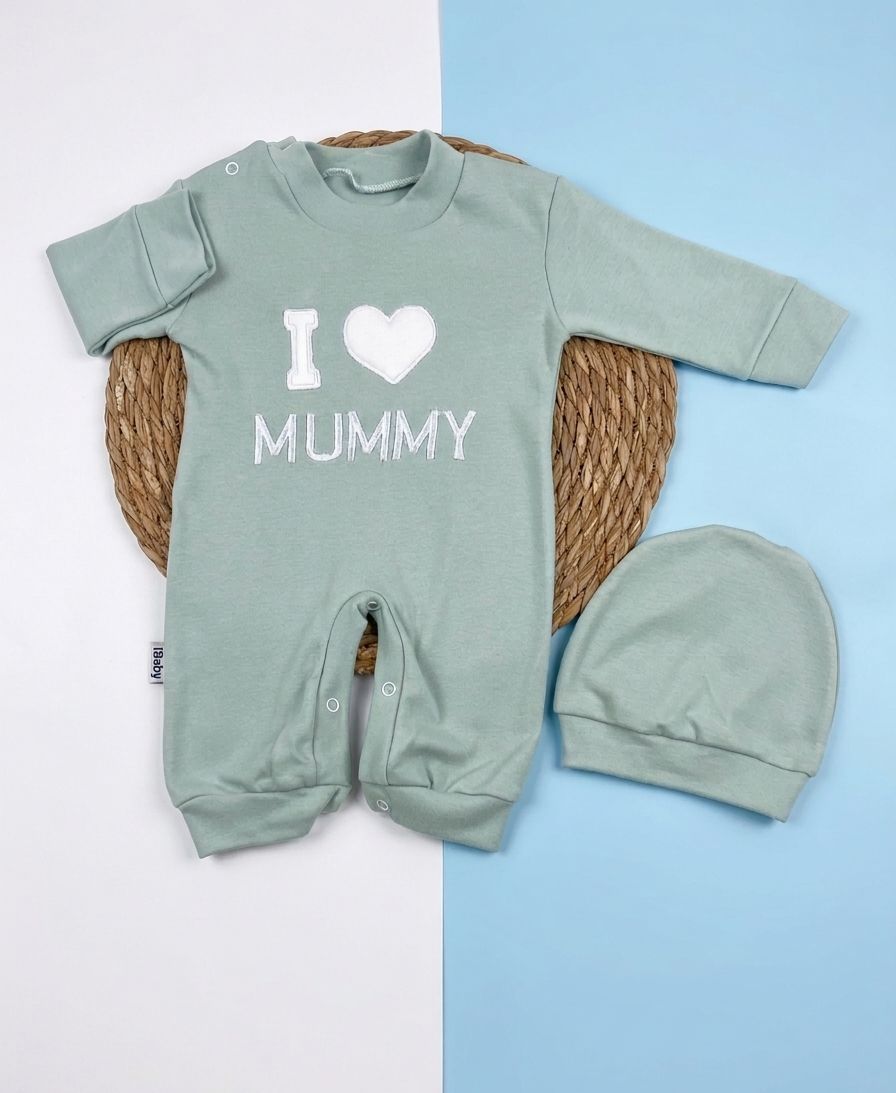 سالوبيت اولادي وبناتي , قطن 100% خريفي مكون من قطعتين i love mummy❤️