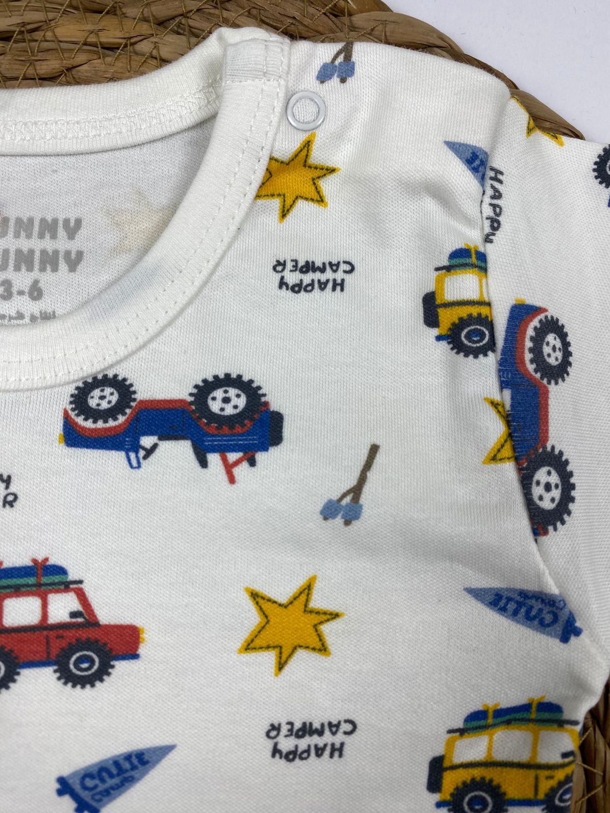 سالوبيت بكم حديثي الولاده قطن 100% اولادي وبناتي ماركة فاني باني 🤍😍