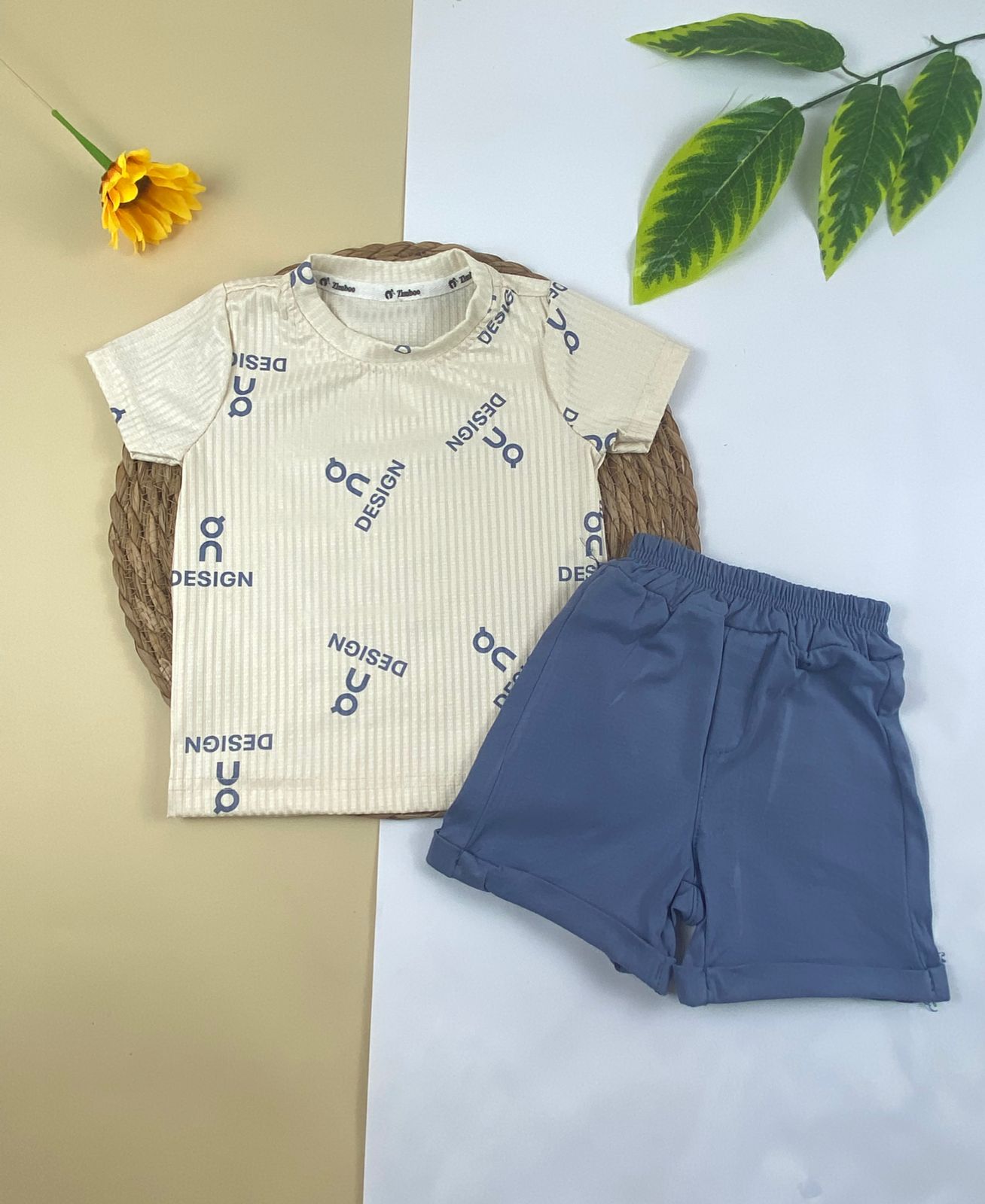 بيجامه صيفي اولادي  قطن100 %  مكون من قطعتين DESIGN🤍😍