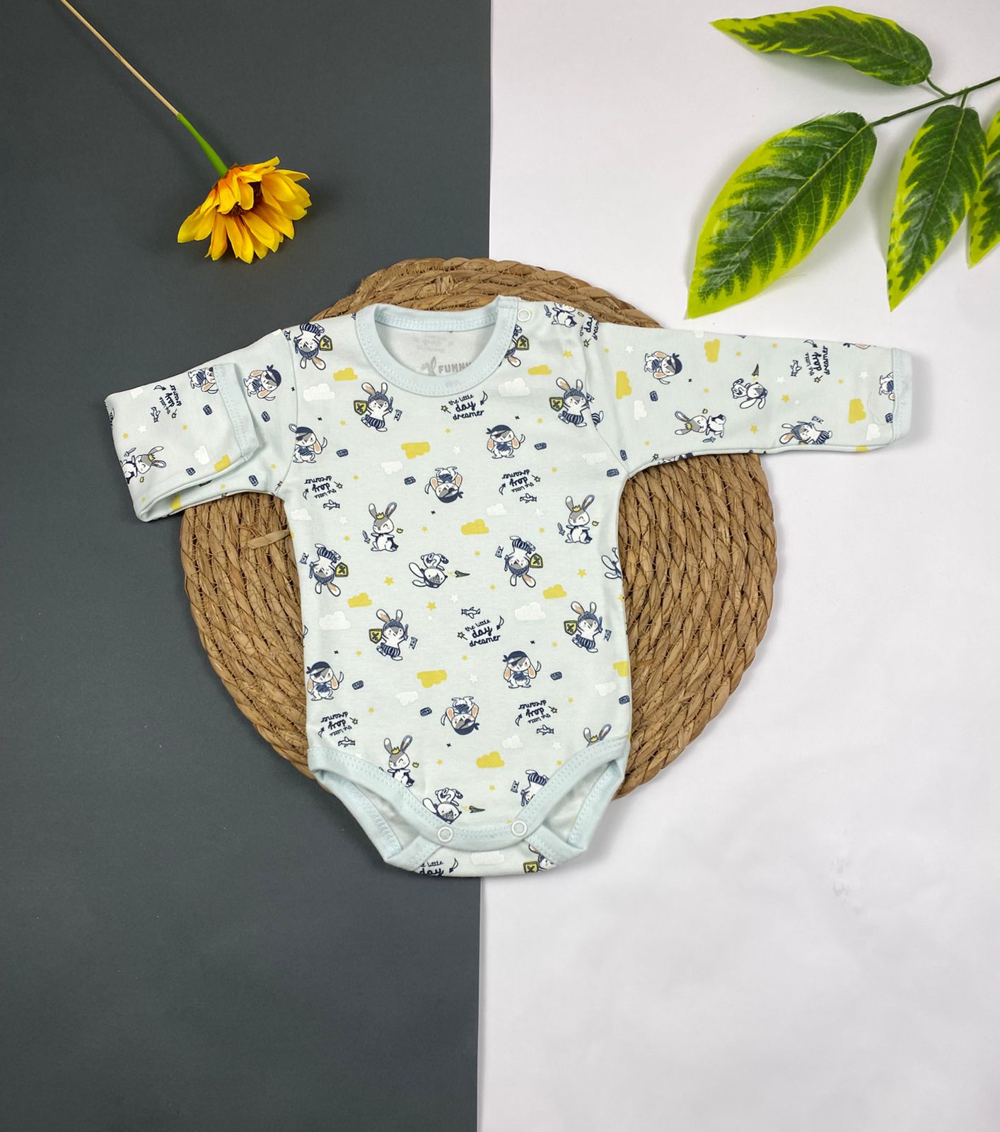 سالوبيت داخلي بكم ملون اولادي وبناتي قطن 100% ماركة فاني باني ❤️🤍